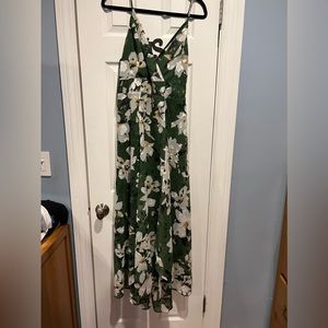 Dark green flowered Astr Dress